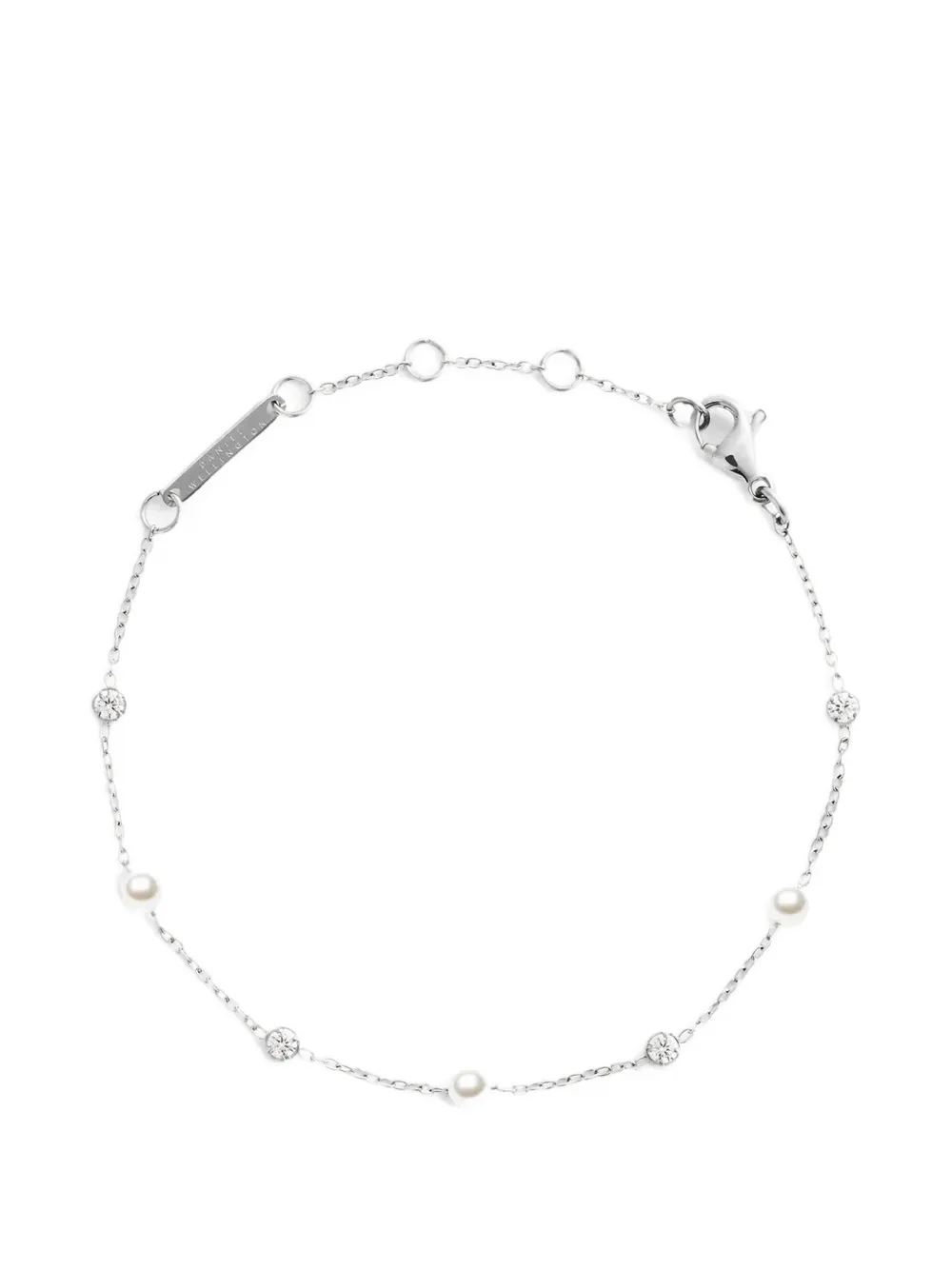 Daniel Wellington pearl crystal-embellished bracelet