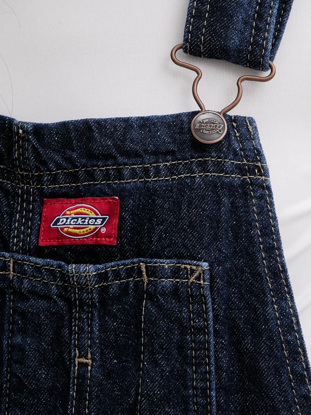 DICKIES Tuinbroek met logopatch Blauw