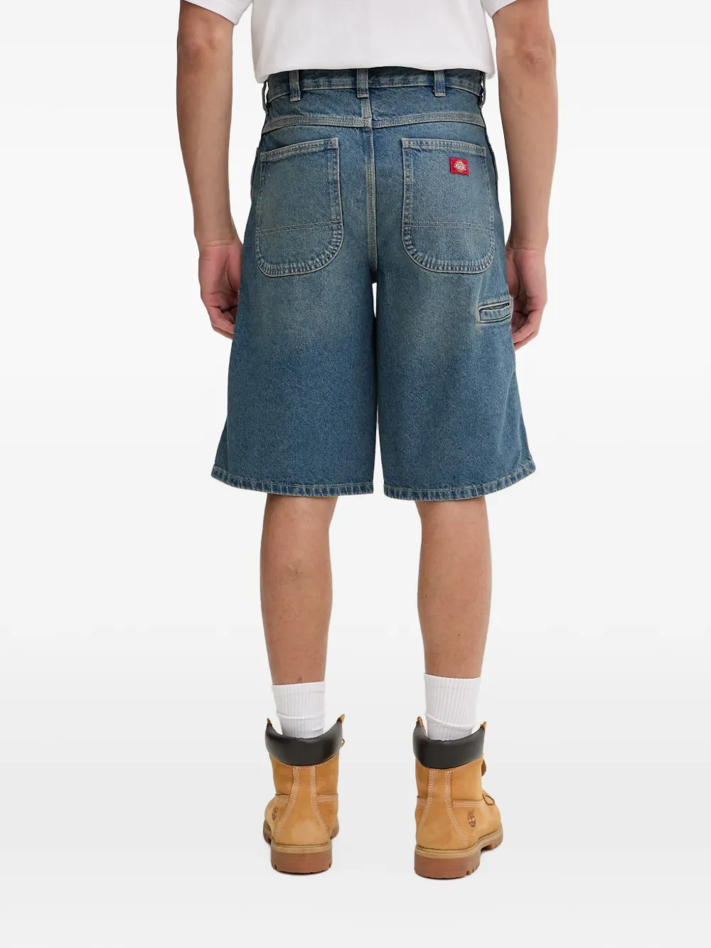 DICKIES Ruimvallende shorts met vervaagd effect Blauw