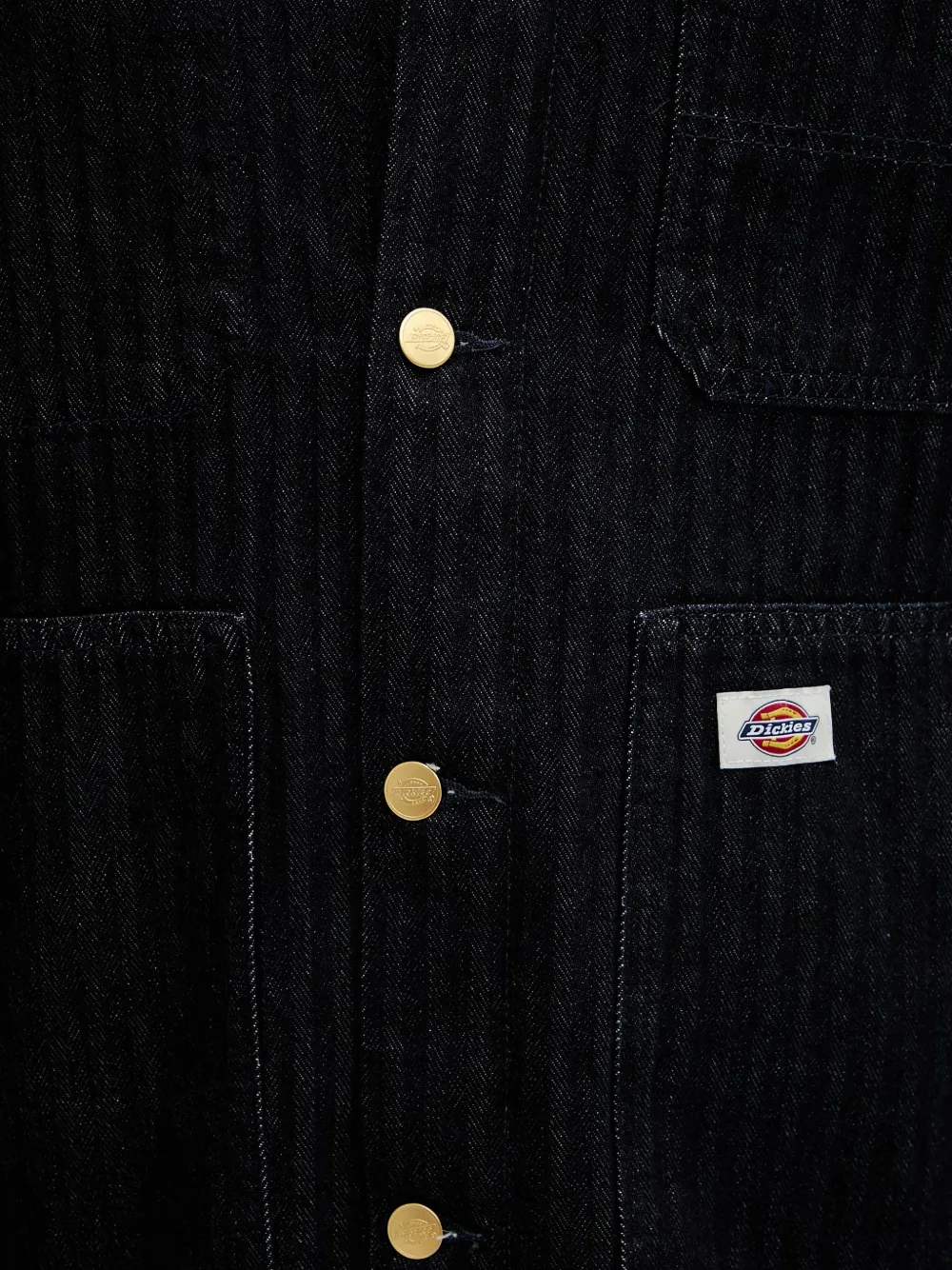 DICKIES Selvedge denim jack met visgraatpatroon Blauw