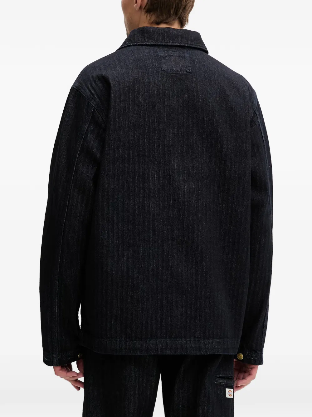DICKIES Selvedge denim jack met visgraatpatroon Blauw