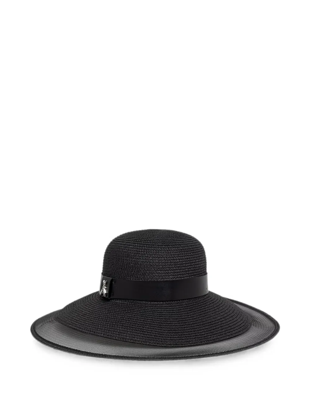 Patrizia Pepe Fly-plaque wide-brim hat - Nero