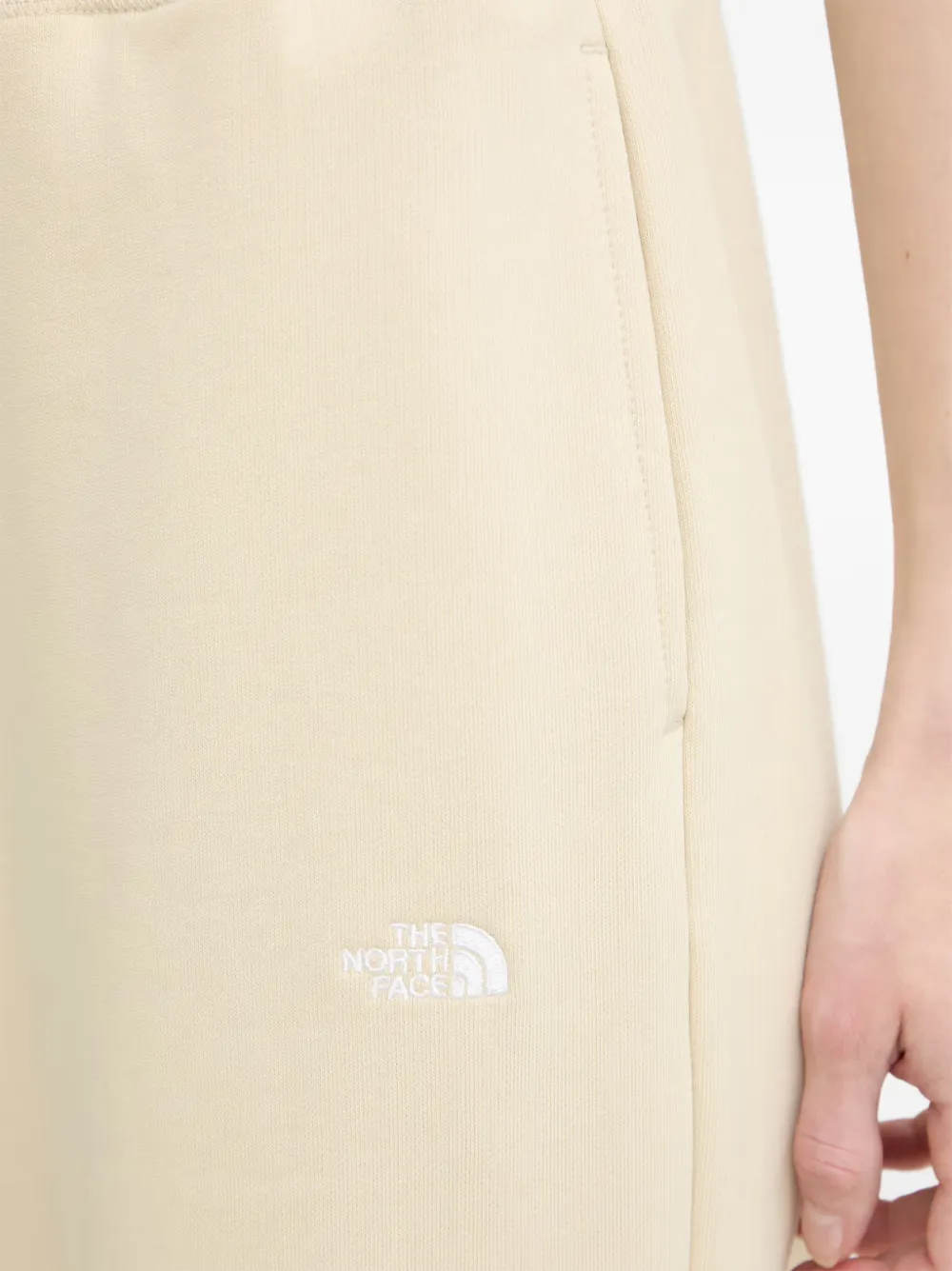 The North Face Essential Terry Simple Dome joggingbroek met trekkoord en geborduurd logo Beige