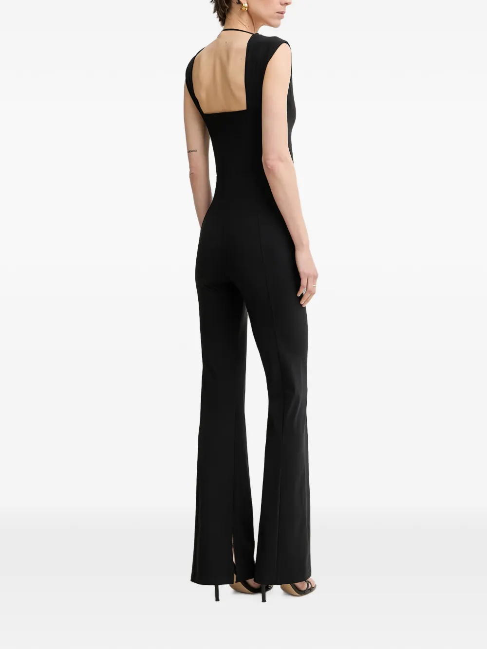 Patrizia Pepe Jumpsuit met kettingriem Zwart