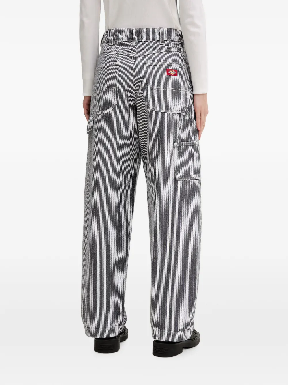 DICKIES Straight jeans met Hickory-streep Blauw
