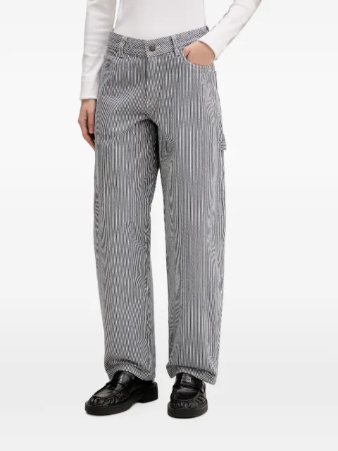 DICKIES hickory-stripe straight-leg jeans