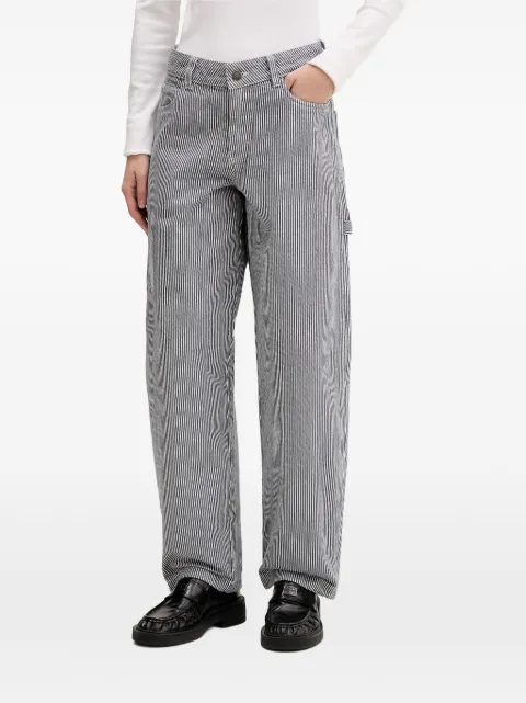 DICKIES hickory-stripe straight-leg jeans