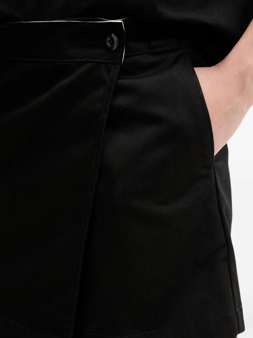 DICKIES Union wikkelrok met logo-patch Zwart