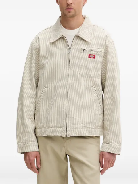 DICKIES Hickory striped zip-up jacket