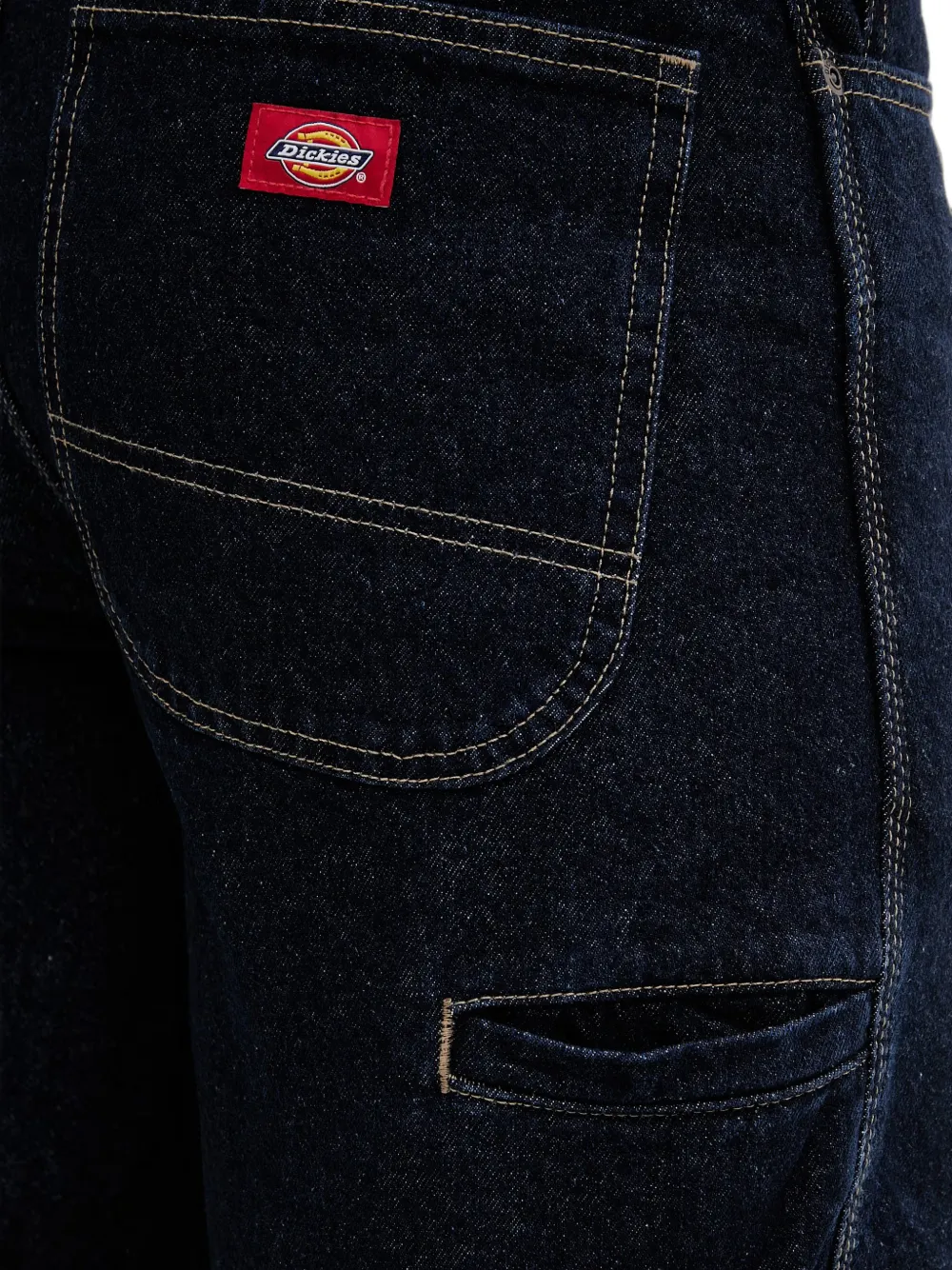 DICKIES 958 cargo shorts met logopatch Blauw