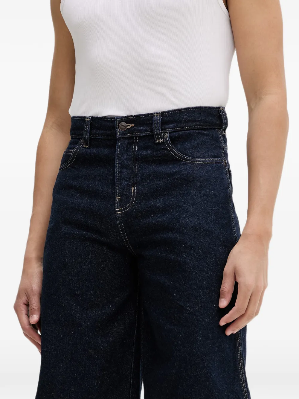 DICKIES 958 cargo shorts met logopatch Blauw