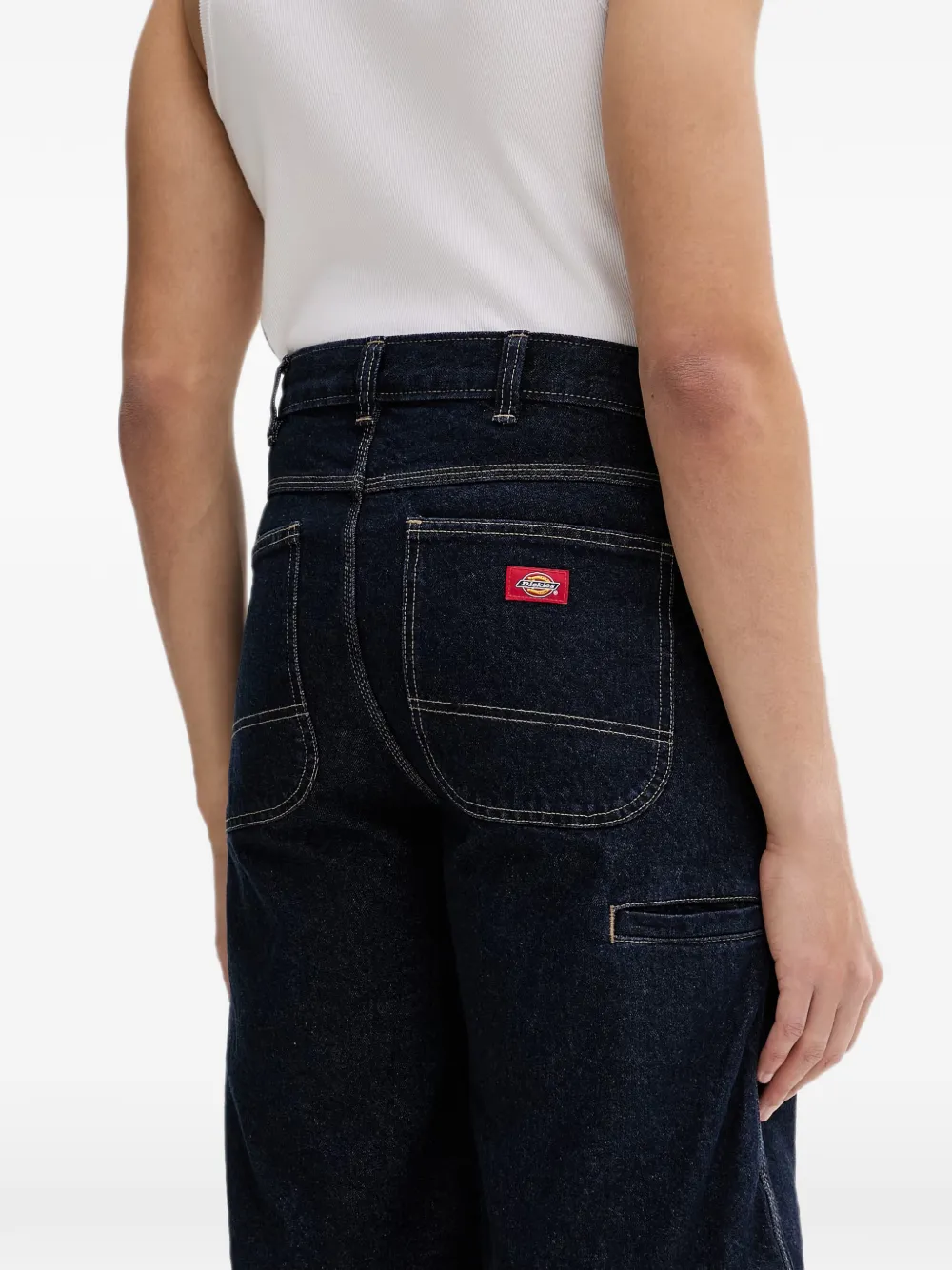 DICKIES 958 cargo shorts met logopatch Blauw