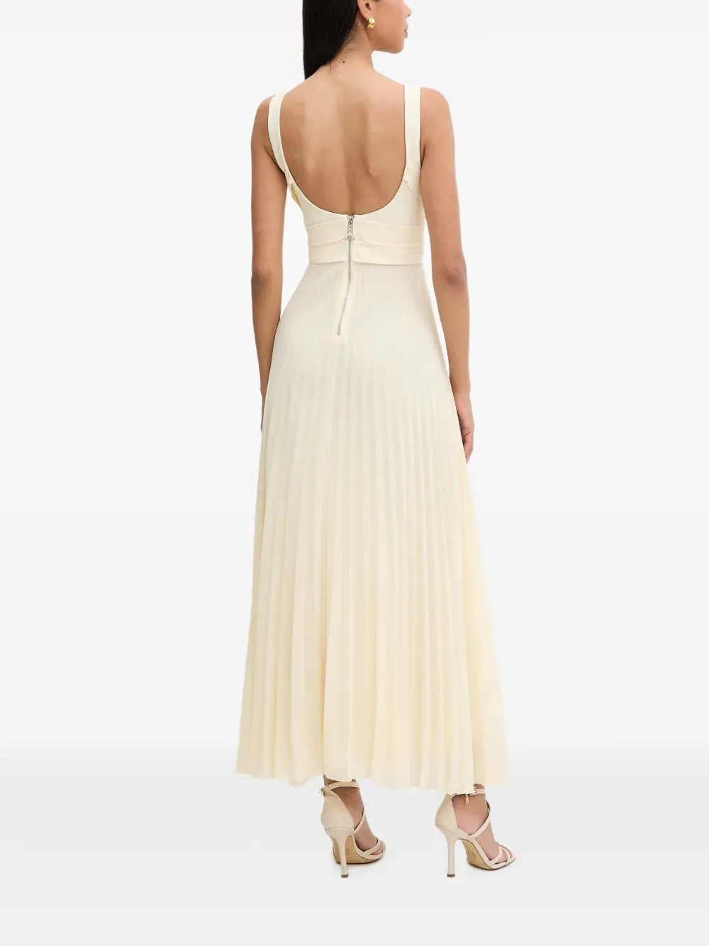 Patrizia Pepe Geplooide maxi-jurk Geel