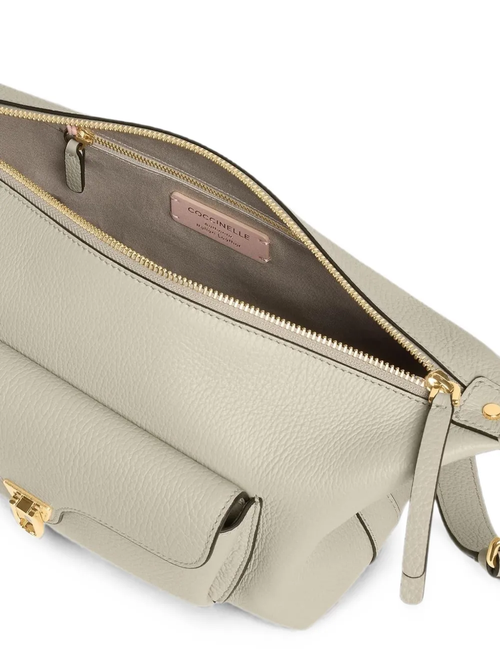 Coccinelle Medium Beat Generation leren crossbodytas Groen