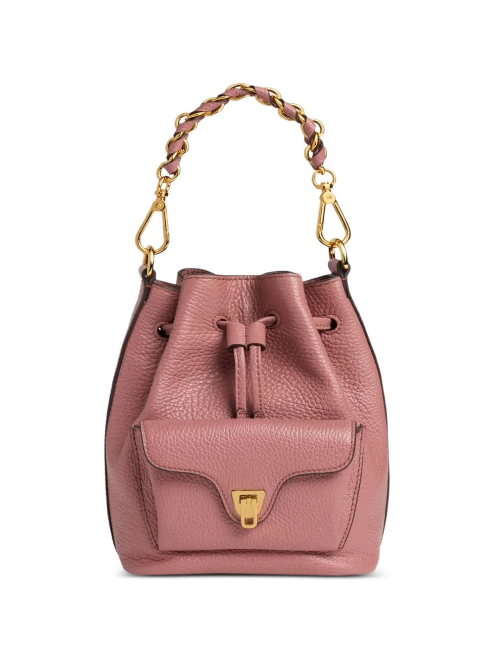Coccinelle Beat Generation leather bucket bag - Rosa