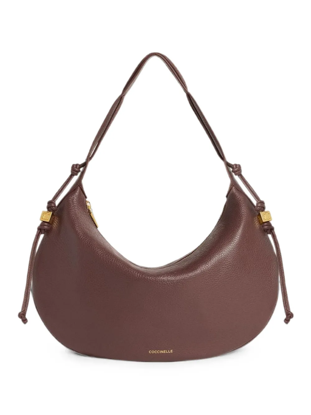 Coccinelle medium Thess leather shoulder bag - Marrone