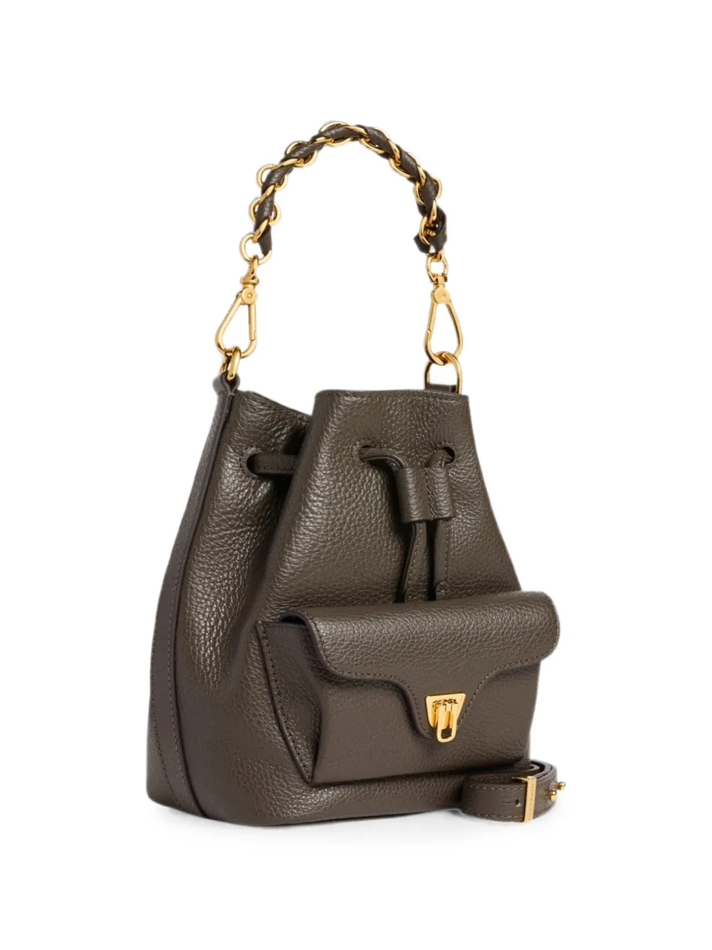 Coccinelle Beat Generation bucket-tas van bewerkt leer Bruin