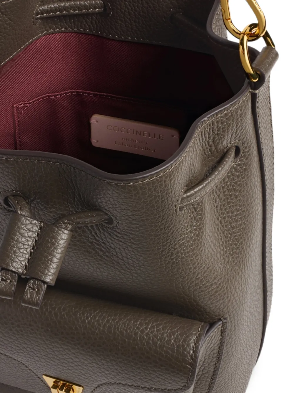 Coccinelle Beat Generation bucket-tas van bewerkt leer Bruin