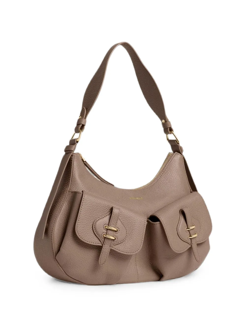 Coccinelle Medium Mavery Pocket schoudertas Beige