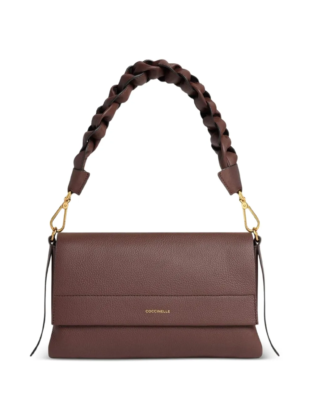 Coccinelle small Boheme braided-handle tote bag - Rosso