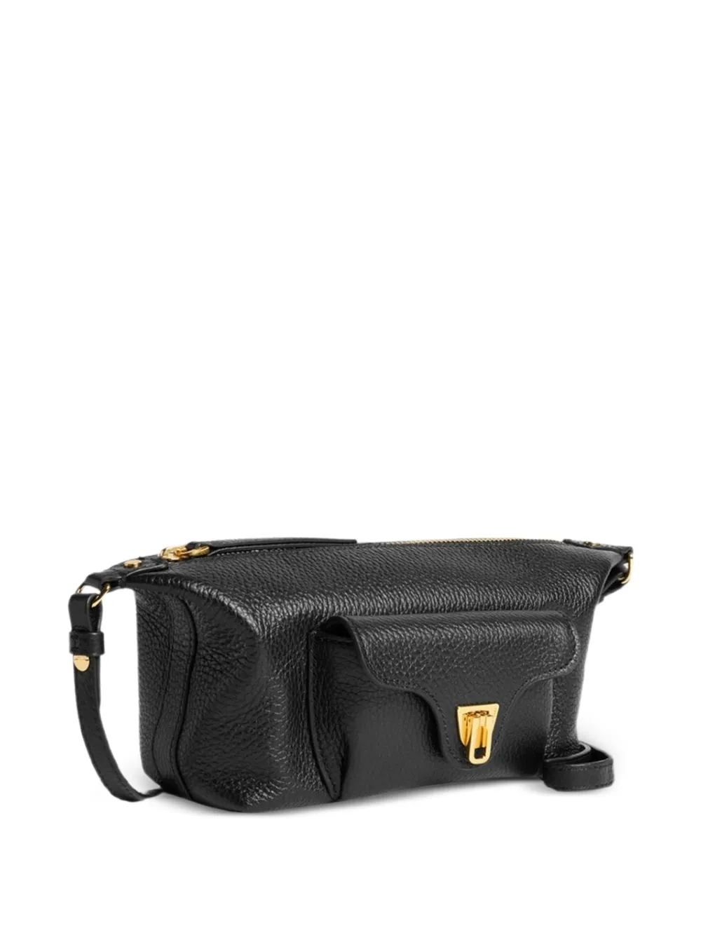 Coccinelle Beat leren mini-schoudertas Zwart