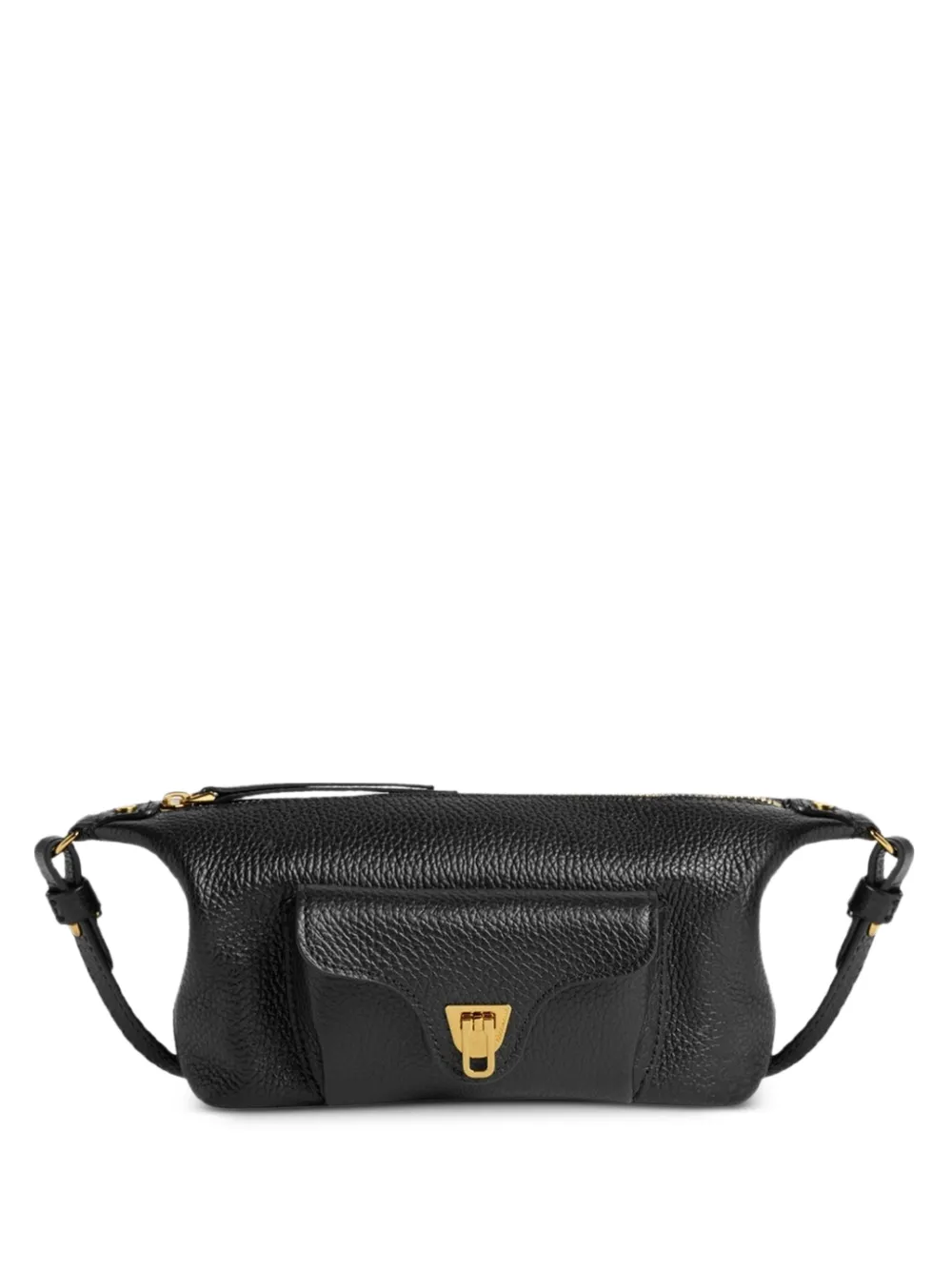 Coccinelle mini Beat leather shoulder bag - Nero