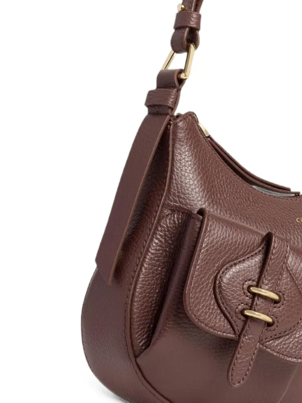 Coccinelle Small Mavery Pocket Shoulder Bag | Brown | FARFETCH JO