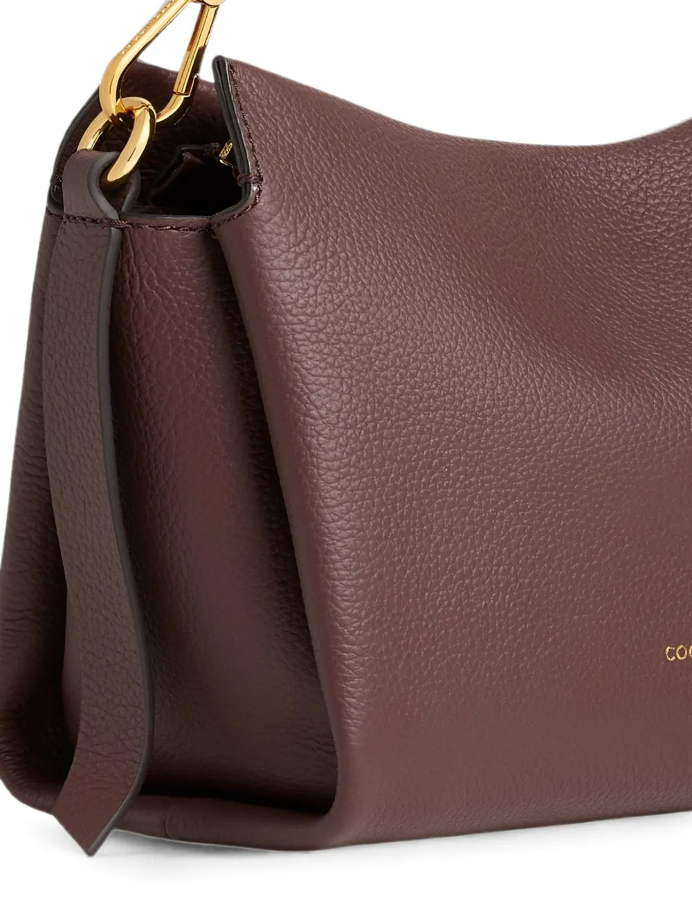 Coccinelle Kleine Boheme leren shopper met gevlochten handvat Bruin