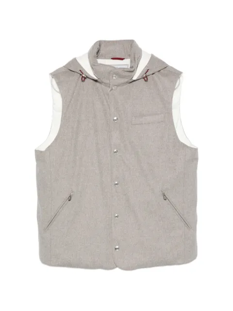 Brunello Cucinelli hooded press-stud gilet