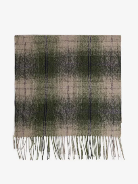 ETRO mascada a cuadros con flecos