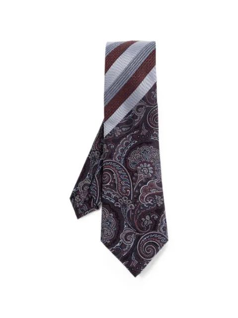 ETRO paisley-print striped tie