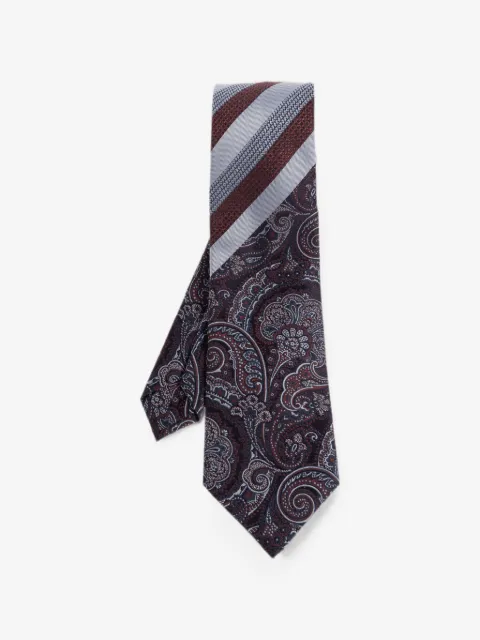 ETRO paisley-print striped tie