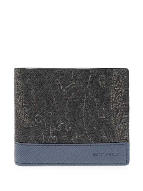 ETRO Paisley-print leather wallet