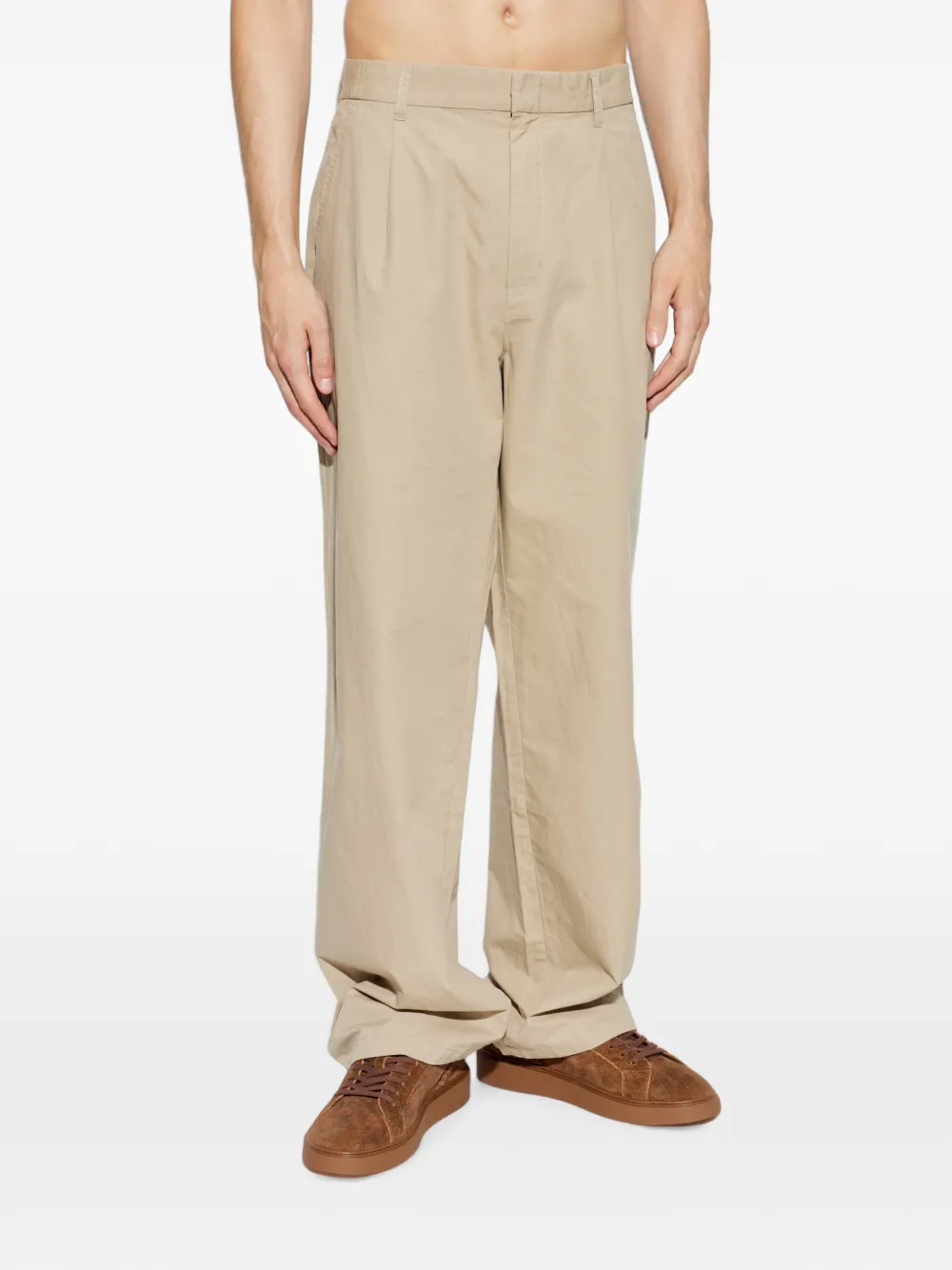 SAMSOE Savalentin geplooide broek Beige