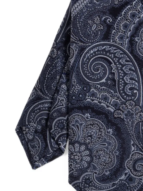 ETRO ペイズリーストライプ ネクタイ | ブルー | FARFETCH JP