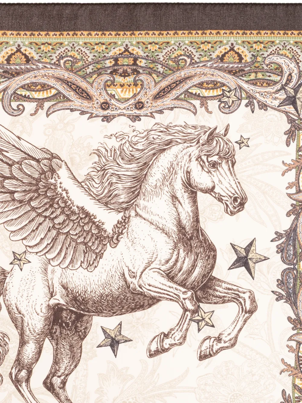 ETRO Pegasus pochet met paisley-print Beige