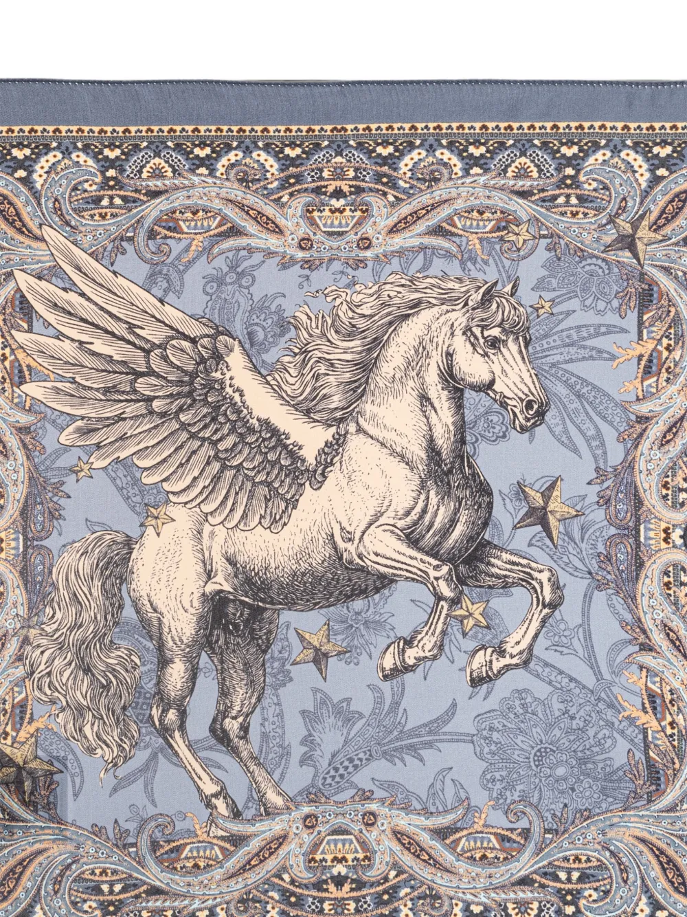ETRO Pegasus pochet met paisley-print Blauw