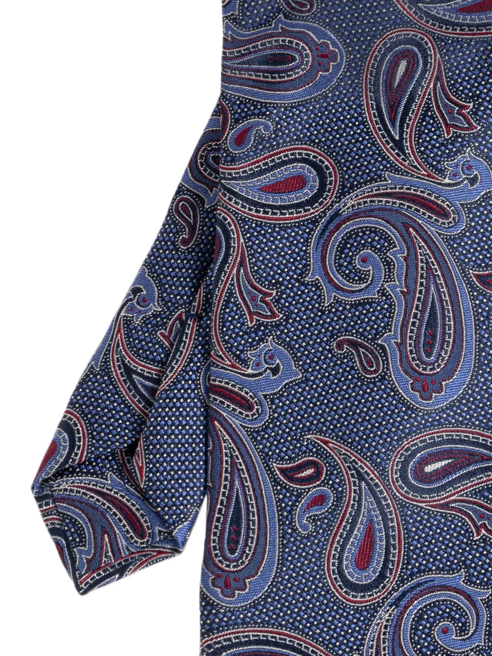 ETRO Zijden stropdas met paisley-print Blauw