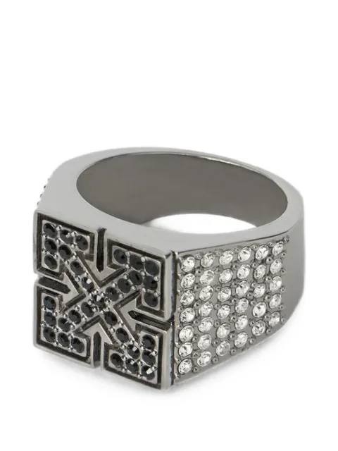 Off-White Strass-embellished Arrow ring