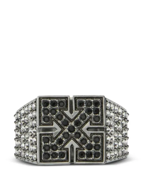 Off-White Strass-embellished Arrow ring