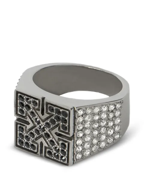 Off-White Strass-embellished Arrow ring