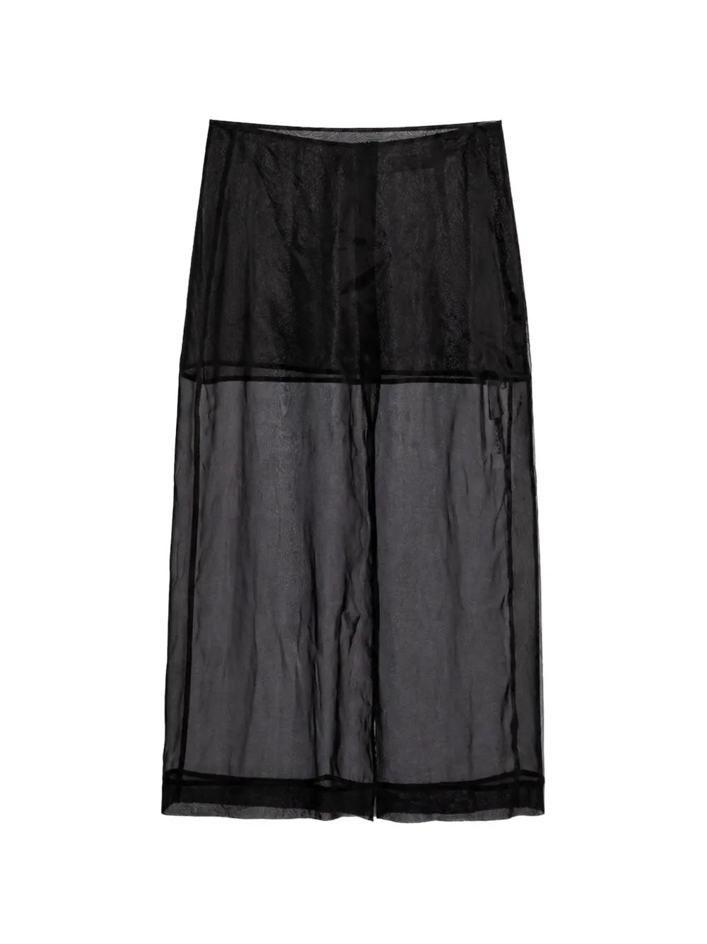The Frankie Shop Gonna Peri midi semi trasparente - Nero