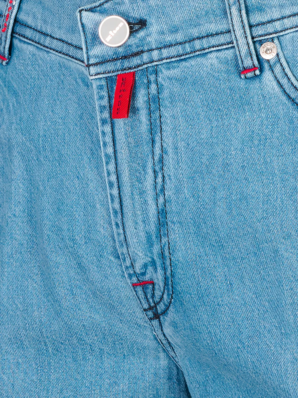 Kiton Straight jeans Blauw