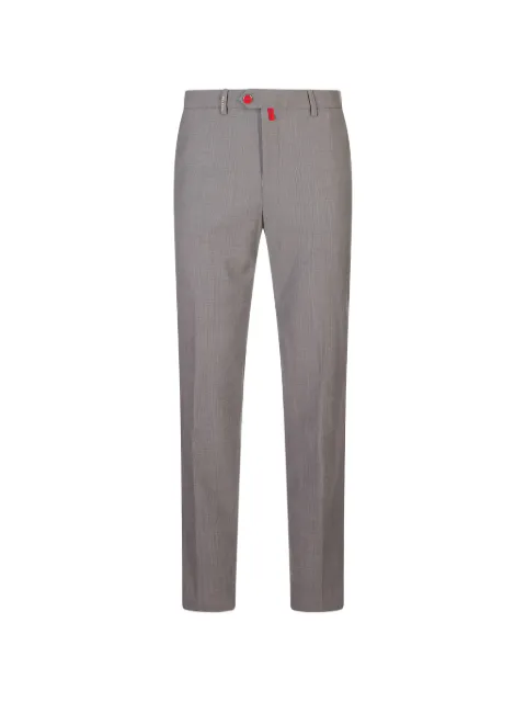 Kiton pressed-crease tailored trousers