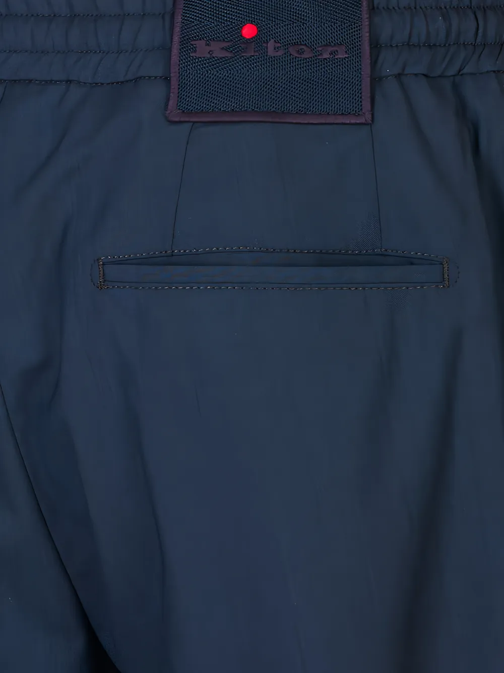 Kiton Broek met elastische taille Blauw