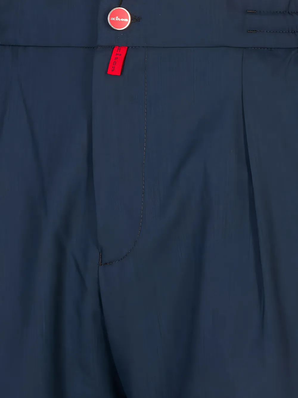 Kiton Broek met elastische taille Blauw