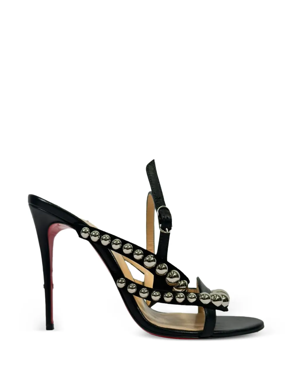 Christian Louboutin Pre-Owned Galeria studded sandal heels - Schwarz