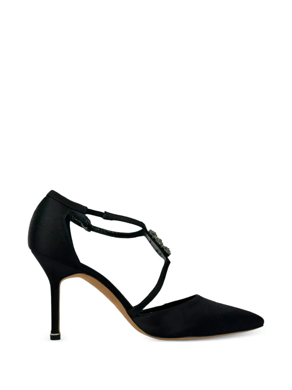 Manolo Blahnik Seneca crystal-embellished pumps - Schwarz