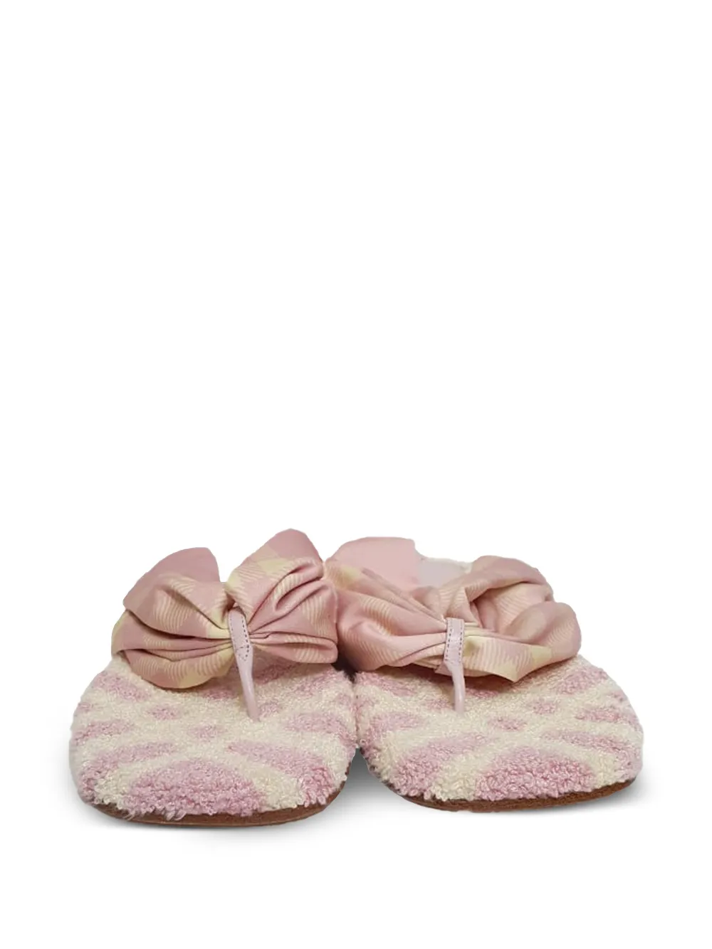 Burberry Pre-Owned Check open-toe sandals - Rosa