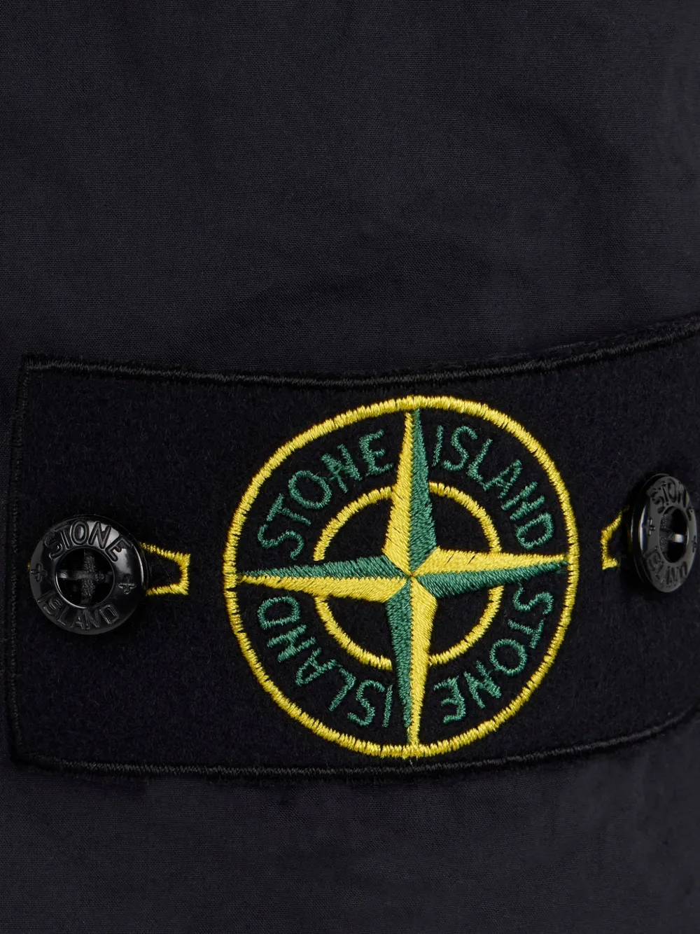 Stone Island Cargo shorts met logopatch Blauw